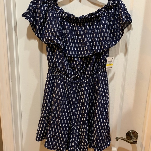 Maison Jules Womens Shoulder Romper Size M - Picture 4 of 8